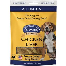 Stewartï¿½Freeze Dried Chicken Liver Treats Resealable Pouch - 3 oz