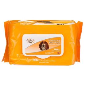 Perfect Coat Deodorizing Bath Wipes for Dogs - 100 Pack