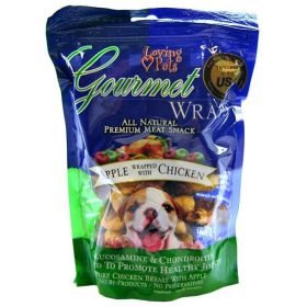 Loving Pets Gourmet Apple & Chicken Wraps - 6 oz