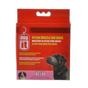 Dog It Nylon Muzzle for Dogs - X-Large - (8.5" Long)