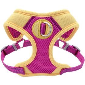 Coastal Pet Pro Reflective Mesh Dog Harness Purple with Yellow 5/8" - X-Small