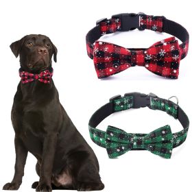 Christmas Dog Collar Snowflake Dog Collar (Color: Red, size: M)