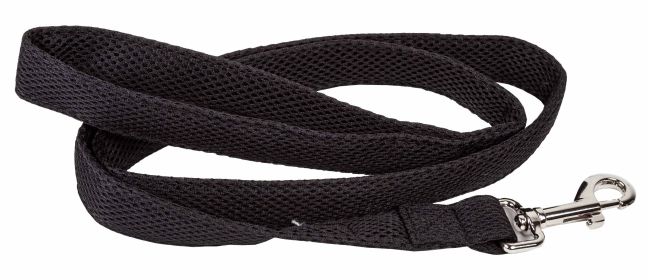 Pet Life 'Aero Mesh' Dual Sided Comfortable And Breathable Adjustable Mesh Dog Leash (Color: black)