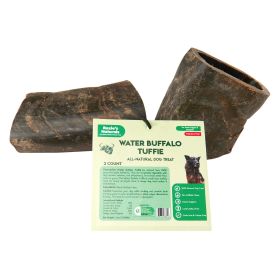 Water Buffalo Horn Tuffie- 100% Natural Dog Treat & Chews;  Grain-Free;  Gluten-Free;  Dog Chewing Dental Toys;  2 COUNT;  7.5 oz (Default: default)