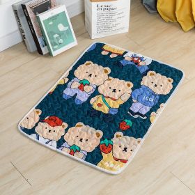 Dog Mat For Sleep Cotton Non-slip (Option: Pet Non Slip Mat Bear College-60cmx45cm)